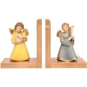 Paar Bücherstützen - Engel mit Schriftrolle und Kerze