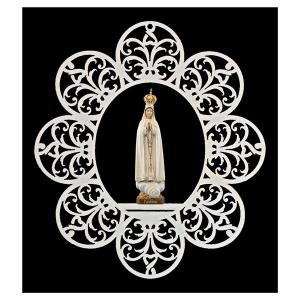Ornament mit Madonna Fatima + Krone