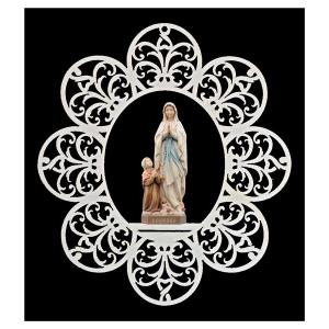 Ornament mit Madonna Lourdes+Bernardette