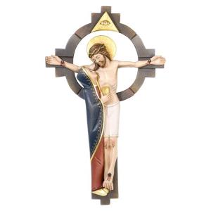 Christus mit Maria und Symbolen