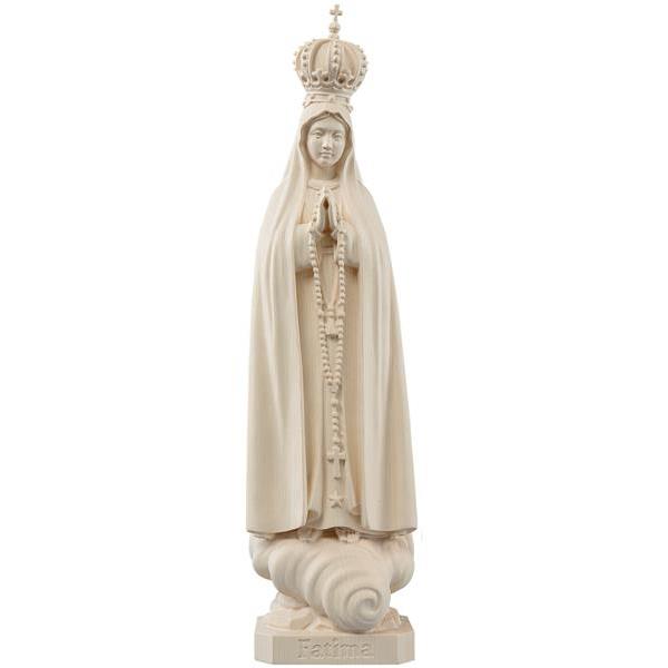 Madonna Fatima Capelinha mit Rosenkranz und Krone - natur