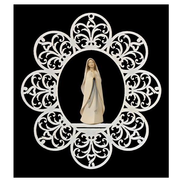 Ornament mit Madonna Lourdes modern - color