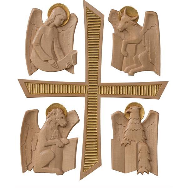 Simbole 4 Evangelisten mit Kreuz 20x15 x4 - color