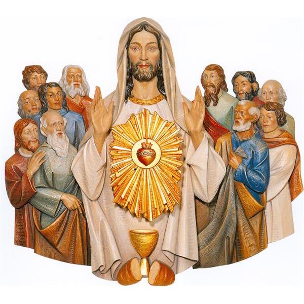 Jesus mit Apostel - color
