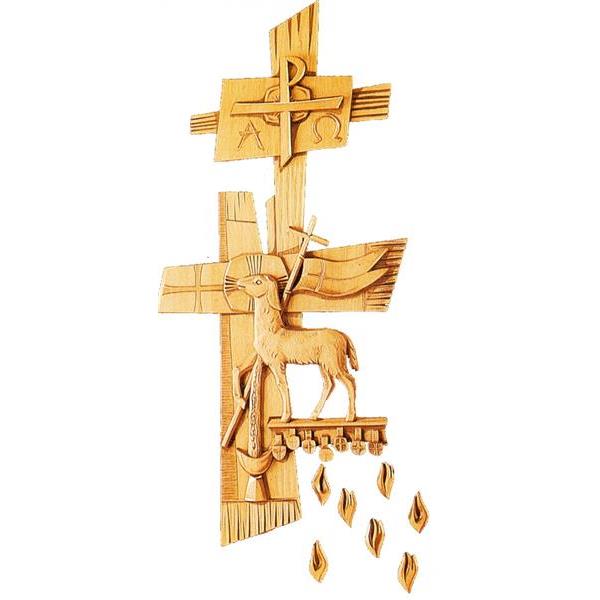 Simbol Eucharistie - mehrtoenig gebeizt