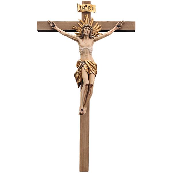 Limpias Kruzifix Kreuz L. 78 cm - lasiert