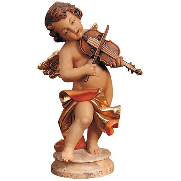 Stehender Engel mit Geige - lasiert