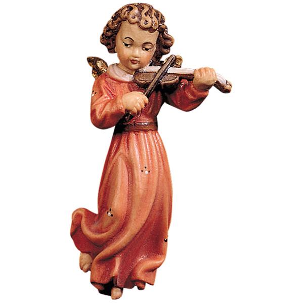 Engel mit Geige zum Haengen - lasiert