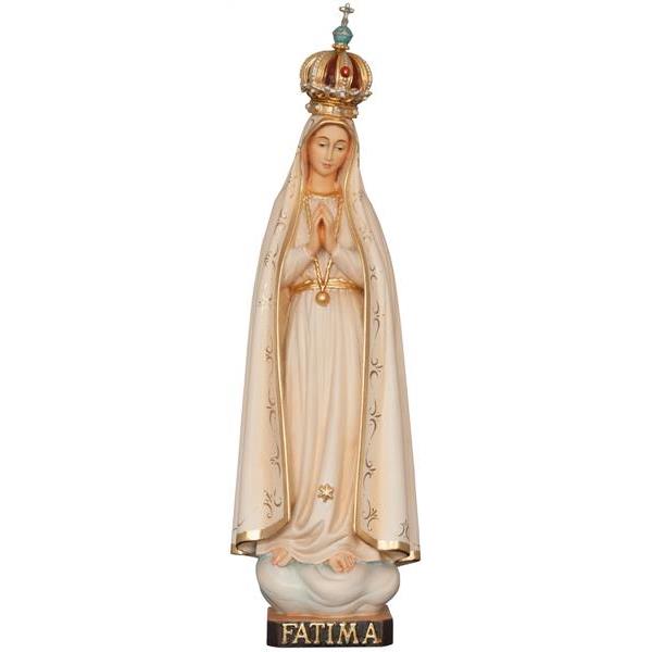 Madonna Fatima der Pilger mit Krone - color