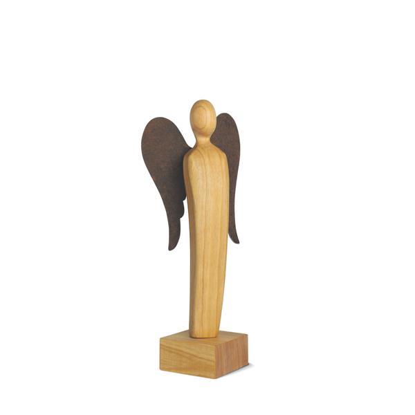 Engel Skulptur Kirschen Holz - natur