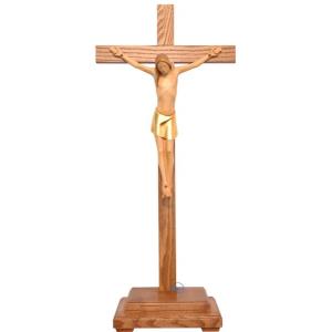 Stehkreuz stilisiert - Korpus mit geradem Kreuz und Sockel