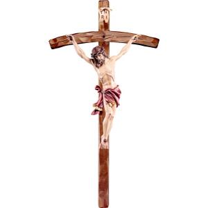 Alpenchristus rot mit gebogenem Kreuz
