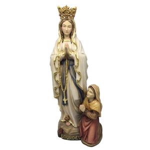 Lourdes Madonna mit Krone und Bernardette